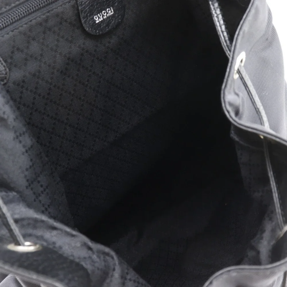 GUCCI Black Leather Backpack